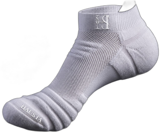 Hausta white athletic performance socks